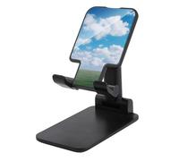 HETVBNS White Clouds Sky Phone Stand for Desk - Adjustable & Foldable Tablet Stand Portable Cell Phone Stand Holder Compatible with 4-13" Smartphones, Tablets