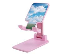 HETVBNS White Clouds Sky Phone Stand for Desk - Adjustable & Foldable Tablet Stand Portable Cell Phone Stand Holder Compatible with 4-13" Smartphones, Tablets