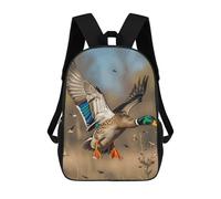HETVBNS Wild Ducks And Tree Backpack for Women Men, Durable 600D Polyester Bookbag with Large Capacity, Lightweight 17 Inch Laptop Backpack Minimalism Casual Daypack for Work, Travel