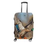 HETVBNS Wild Ducks And Tree Luggage Cover, Elastic Luggage Protector Fits 19-32in Suitcases, Washable & Anti-Scratch Suitcase Cover for Men Women, style, M, Classic