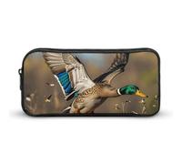 HETVBNS Wild Ducks And Tree Pencil Case Large Capacity, Durable Pencil Pouch Portable Small Cosmetic Bag with Metal Zipper, Simple Makeup Pouch Aesthetic Toiletry Bag for Travel Office