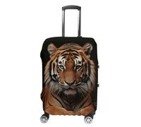 HETVBNS With Tiger And Paws Luggage Cover, Elastic Luggage Protector Fits 19-32in Suitcases, Washable & Anti-Scratch Suitcase Cover for Men Women, style, L, Classic