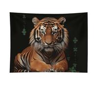 HETVBNS With Tiger And Paws Tapestry Wall Hanging - 30"x40" Aesthetic Tapestries Soft Polyester Wall Art Decor Large Tapestry for Bedroom Living Room Dorm Backdrop, Hanging Kit Included