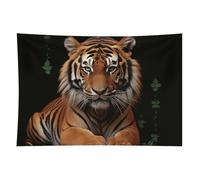 HETVBNS With Tiger And Paws Tapestry Wall Hanging - 40"x60" Aesthetic Tapestries Soft Polyester Wall Art Decor Large Tapestry for Bedroom Living Room Dorm Backdrop, Hanging Kit Included