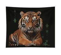 HETVBNS With Tiger And Paws Tapestry Wall Hanging - 50"x60" Aesthetic Tapestries Soft Polyester Wall Art Decor Large Tapestry for Bedroom Living Room Dorm Backdrop, Hanging Kit Included