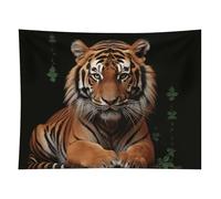 HETVBNS With Tiger And Paws Tapestry Wall Hanging - 60"x80" Aesthetic Tapestries Soft Polyester Wall Art Decor Large Tapestry for Bedroom Living Room Dorm Backdrop, Hanging Kit Included