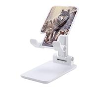HETVBNS Wolves Family Phone Stand for Desk - Adjustable & Foldable Tablet Stand Portable Cell Phone Stand Holder Compatible with 4-13" Smartphones, Tablets