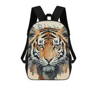 HETVBNS Year of The Tiger Tiger Face Backpack for Women Men, Durable 600D Polyester Bookbag with Large Capacity, Lightweight 17 Inch Laptop Backpack Minimalism Casual Daypack for Work, Travel