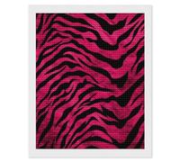 HETVBNS Zebra Tiger Leopard Diamond Painting Kits for Adults, Full Round Drill DIY Diamond Art for Beginners, 5D Gem Art and Crafts for Home Wall Decor 16"x20"