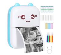 heuchaey Mini Thermal Photo Printer for Mobile Bluetooth Portable Printer Image Photo Label Note Receipt Paper for Mobile Phone Android iOS