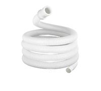 HEUchuan 15mm x 16mm White Drain Hose Pipe for Air Conditioner Or Washing Maching Inlet Pipe Plumbing Hoses for Washing Machine(4 Meter)