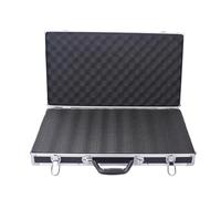 HEUchuan Aluminum Briefcase with Handle Tool Box Aluminium Equipment Case Protable Toolbox For Mechanic Large Capacity Suitcase Hard 58x32x8.5cm Rectangular Toolbo