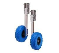 HEUchuan Boat Launching Wheels Simple Trailer for Inflatable Boat Foldable Small Easy to Assemble Launching Wheel for Short Distance Beach Moves