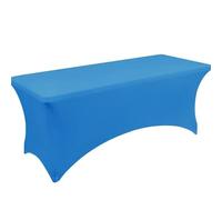 HEUchuan Elastic Beer Table Covers Elastic Rectangle Tablecloth Full Cover Outdoor Wedding Banquet Activi Cotail Fan aped Table(Royal blue,4ft (120 * 58))