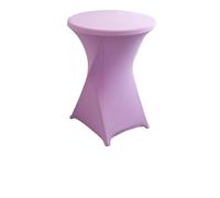 HEUchuan Elastic Beer Table Covers Hotel Wedding Cocktail Table Cover Solid Polyester Round Elastic Skirt for Banquet & Bar Decor(Color 16,60x110cm)