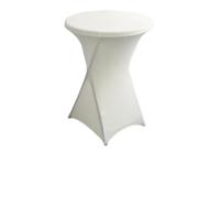 HEUchuan Elastic Beer Table Covers Hotel Wedding Cocktail Table Cover Solid Polyester Round Elastic Skirt for Banquet & Bar Decor(Color 15,80x110cm)