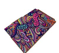 HEUchuan Floral Area Rug For Bathroom Entryway Hallway Decor Soft Doormat Geometric Pattern Floor Mat for Deck, Picnic, Backyard(Color17,40x60cm 16x24 inch)