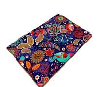 HEUchuan Floral Area Rug For Bathroom Entryway Hallway Decor Soft Doormat Geometric Pattern Floor Mat for Deck, Picnic, Backyard(Type 3,80x120cm 31x47 inch)