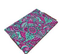 HEUchuan Floral Area Rug For Bathroom Entryway Hallway Decor Soft Doormat Geometric Pattern Floor Mat for Deck, Picnic, Backyard(Type 7,40x120cm 16x47 inch)