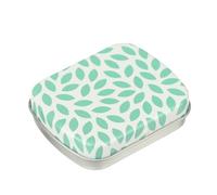 HEUchuan Metal tin with lid Mini Metal Hinged Tin Box Rectangular Empty Flip Iron Candy Tea Container Jewelry Small Storage Case Protable Pill Boxs(Color6)