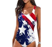 HEUchuan Swimwear Women One Piece Swimsuit Criss Cross Back Bathing Suit Plus Size for Surfing In The Ocean(Color 5,M)