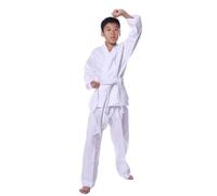 HEUchuan Taekwondo Sportswear Karate Suits for Children Sports Training Suits Adult Karate Uniform Judo Suits Clothes for Girls & Boys(100)