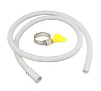 HEUchuan Washing Machine Dishwasher Drain Hose Pipe Waste Water Outlet Soft Tube White PP Plumbing Stretchable Flexible Hose for Washing Machine(3 Meter)