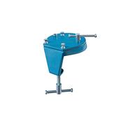 HEUER 119103 Turntable and Table Clamp (Swivel Clamp 2 in 1 Flexible Attachment Weight 1 kg Table Thickness Vice 10-60 mm/100 mm