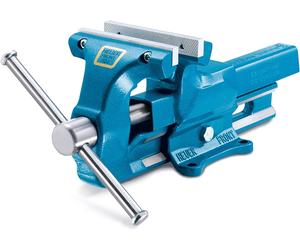 HEUER Bench Vice with replaceable jaws Engineers workshop vise 120mm 140mm 160mm