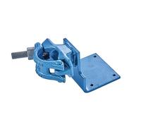 HEUER Pipe Clamp - for Vice 100 mm/Compact Vice 120 (Dimensions 13 x 7 x 1.5 cm, Weight 1.5 kg, Steel, Powder Coated, Blue) 119115