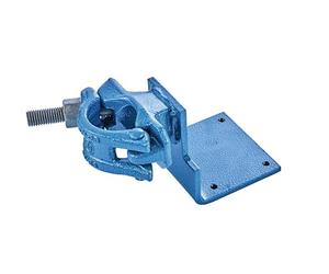 HEUER Pipe Clamp - for Vice 100 mm/Compact Vice 120 (Dimensions 13 x 7 x 1.5 cm, Weight 1.5 kg, Steel, Powder Coated, Blue) 119115