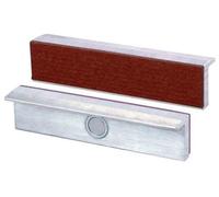 Heuer Vice Jaws (Protective Jaws, Suitable for Vice 100 mm, Right Angle and Plane-Parallel Profile, Material: Aluminium, Fibre) 111100