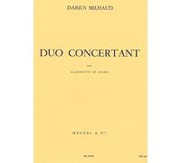 HEUGEL MILHAUD DARIUS - DUO CONCERTANT - CLARINETTE ET PIANO Classical sheets Clarinet