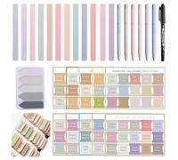 HEUIOP 189 Pcs Set Bible Tabs, Bible Study Supplies Kit include No Bleed Highlighters Tabs and Sticky Notes