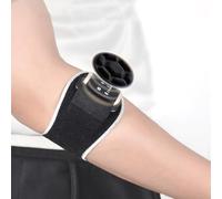HEUIOP 2 Pcs Tennis Elbow Support for Men Women Golfers Elbow Support Adjustable Tennis Golfers Brace with Compression Pad Forearm Epicondylitis Clasp and Pain Relief (Black)