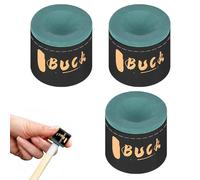HEUIOP 3 Pcs Snooker Chalk, Multifunctional Round Pool Chalk, Non-slip Dry Chalks for Cue Tips, Snooker Accessories for Bars, Gym, Sports Billiard (Dark Green)