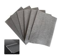HEUIOP 6pcs Thickened Cleaning Cloth Reusable Microfiber Glass Mirror Cleaning Cloth for Home, Kitchen, Cars, Windows, Glass, 30CM x 40CM (Dark Grey)