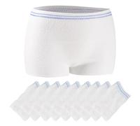 HEUIOP 9 Pack Net Pants for Incontinence Pads, Reusable Net Knickers for Incontinence Pads for Maternity Incontinence Travel Daily(White)