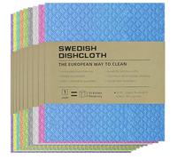 HEUIOP 9 Pack Swedish Dishcloth, Reusable Swedish Dish Cloths, Biodegradable & Compostable Sponge Dishcloths for Kitchen Counters Washing Dishes
