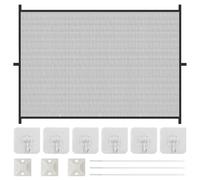 HEUIOP Baby Gate Stairs, Portable Mesh Pet Stair Gate with Installation Tools, Retractable No Drilling Safety Stair Gates for Stairway Doorway Indoor (110x72cm)