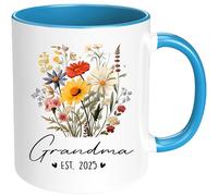 Heulinwen Customized Grandma Mug, First Time Grandma Est 2025 Gifts, You're Going To Be New Grandma, Mom Promoted To Nana Mug, 1st Time Grandmother Gift, Pregnancy Reveal Baby Announcement Gifts
