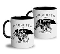 Heulinwen Unique Mom And Dad Gifts For New Parents 2024 - First Time Mama And Papa To Be Gift - Baby Shower Gifts For Pregnant Women - Gender Reveal Gifts Idea For Mama - Set Of 2 Mugs For New Dad Mom