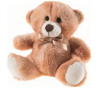 HEUNEC 142374 Teddy Bear Brown 20Cm Plush Toy Teddy Bear With Ribbon Soft Filled