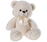 HEUNEC Sitting Bear with Bow/Cream, GRS/PET