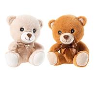 Heunec teddy bear with bow - GRS plush teddy bear 20 cm durable