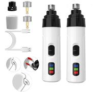 Heusom - Heusom Silent Groom Pro Nail Grinder Cordless for Dogs, Dayscape Groom Pro Nail Grinder, Ultra-Quiet Operation, Customizable Grinding, USB Charge with Replacement Grinding Heads (2PCS)