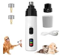 Heusom Silent Groom Pro Nail Grinder, 2.0 USB Charging Silent Groom Pro Dog Nails, Ultra-Long Battery Life, 3 Ports and 2 Speeds, Suitable for All Kinds of Pet Nail Trimming (1pc)