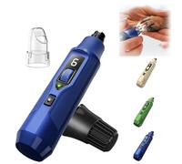 Heusom Silent Groom Pro Nail Grinder, 7 Speed Pet Nail Grinder with Light, Silent Dog Nail Trimmer for Dogs, Cats, Birds and Small Animals-Debris Collection (Blue-Nail Grinder)