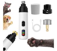 Heusom Silent Groom Pro Nail Grinder for Dogs And Cats, 2025 Silent Groom Pro Dog Nail Trimmer,Quick Usb Charge With Replacement Grinding Heads (1PCS)