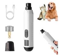 Heusom Silent Groom Pro Nail Grinder for Dogs, Growalleter Ultra Quiet Pet Nail Grinder with LED Light, 5 Speeds 6000-9000 RPM, Low Vibration Dog Nail Claw Grinder for Cats & Small Animals (WH-2)